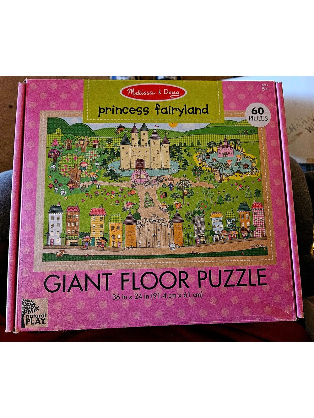 Melissa & Doug Princess Fairyland Giant Floor Puzzle 60 Pieces 36x24 Inches